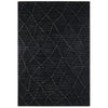 Lacey Abstract Diamond Charcoal Wool Rug - Rugs a Million