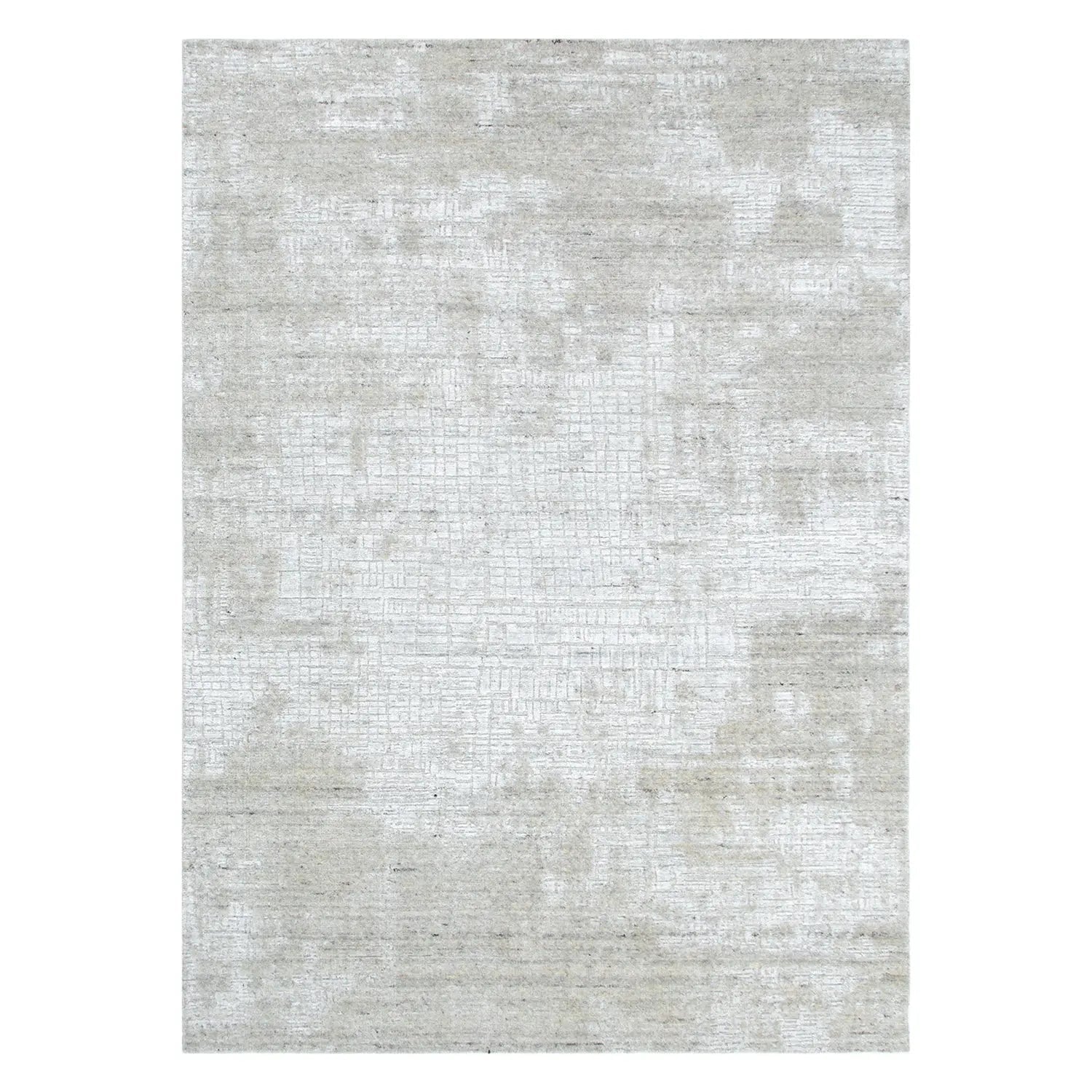 Karus Turquoise Grey Knotted Designer Rug - Rugs - Rugs a Million