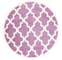 Piccolo Violet Pink and White Lattice Pattern Kids Rug - Kids - Rugs a Million