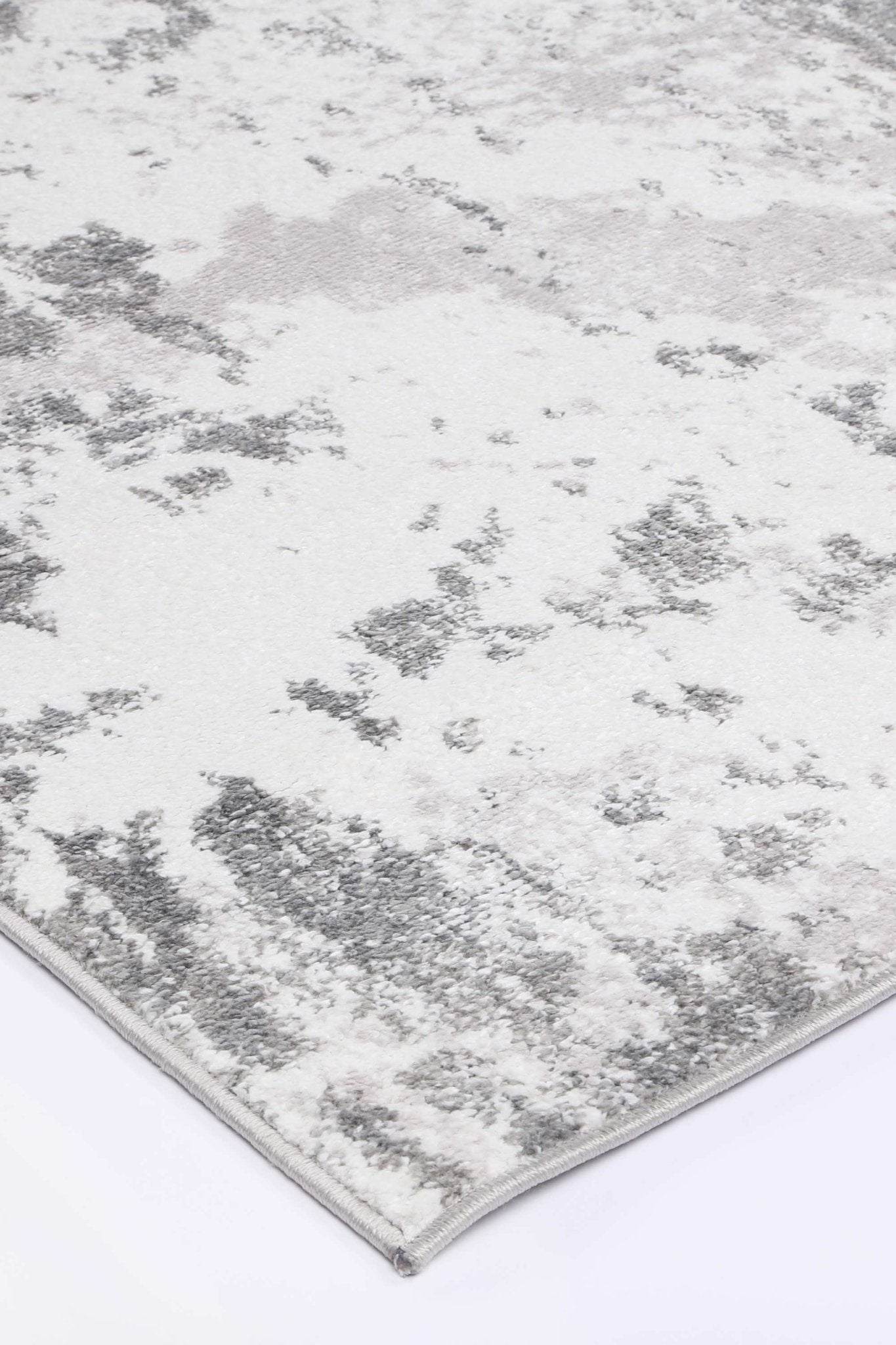 Shimmer Modern Abstract Light Grey Rug - Rug - Rugs a Million