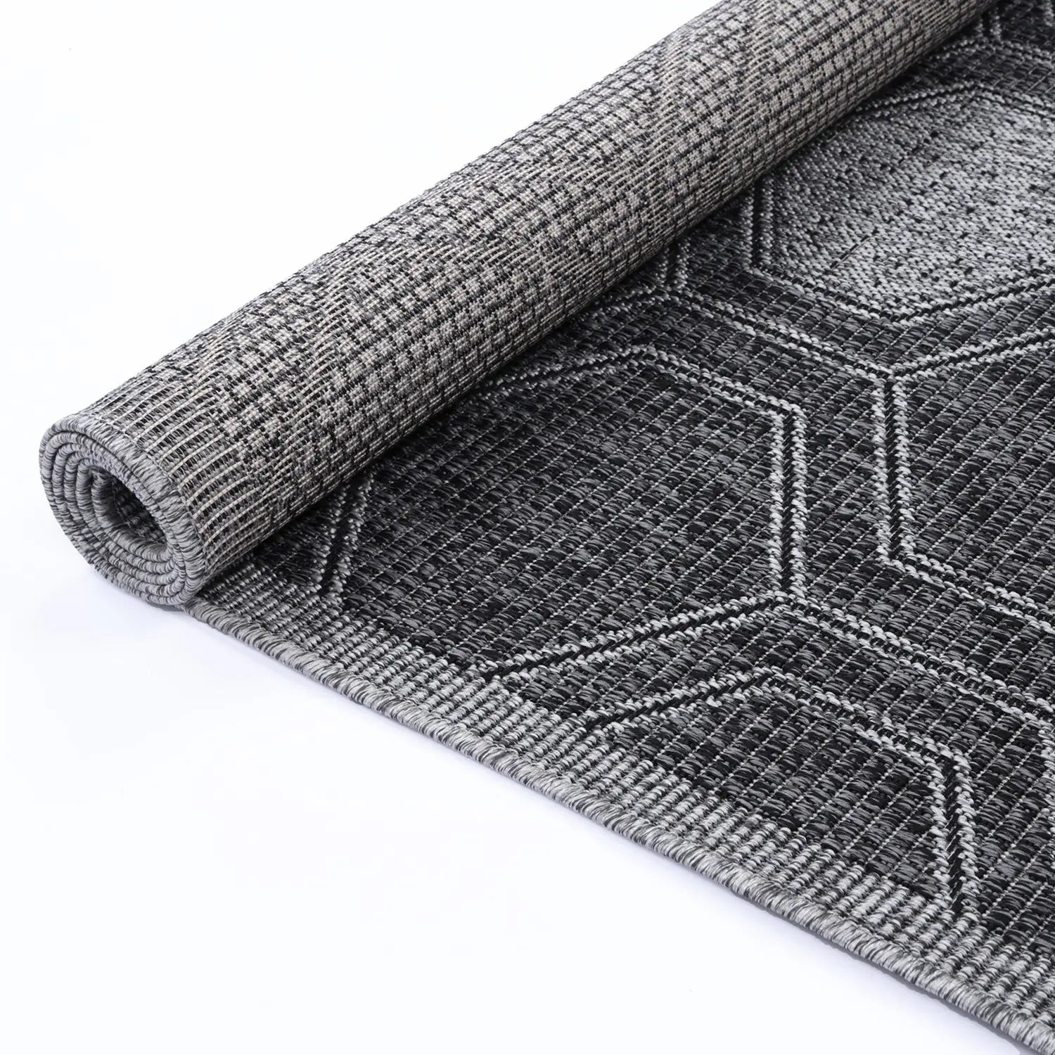 Temple Geo Anthracite Outdoor Rug - Rugs - Rugs a Million