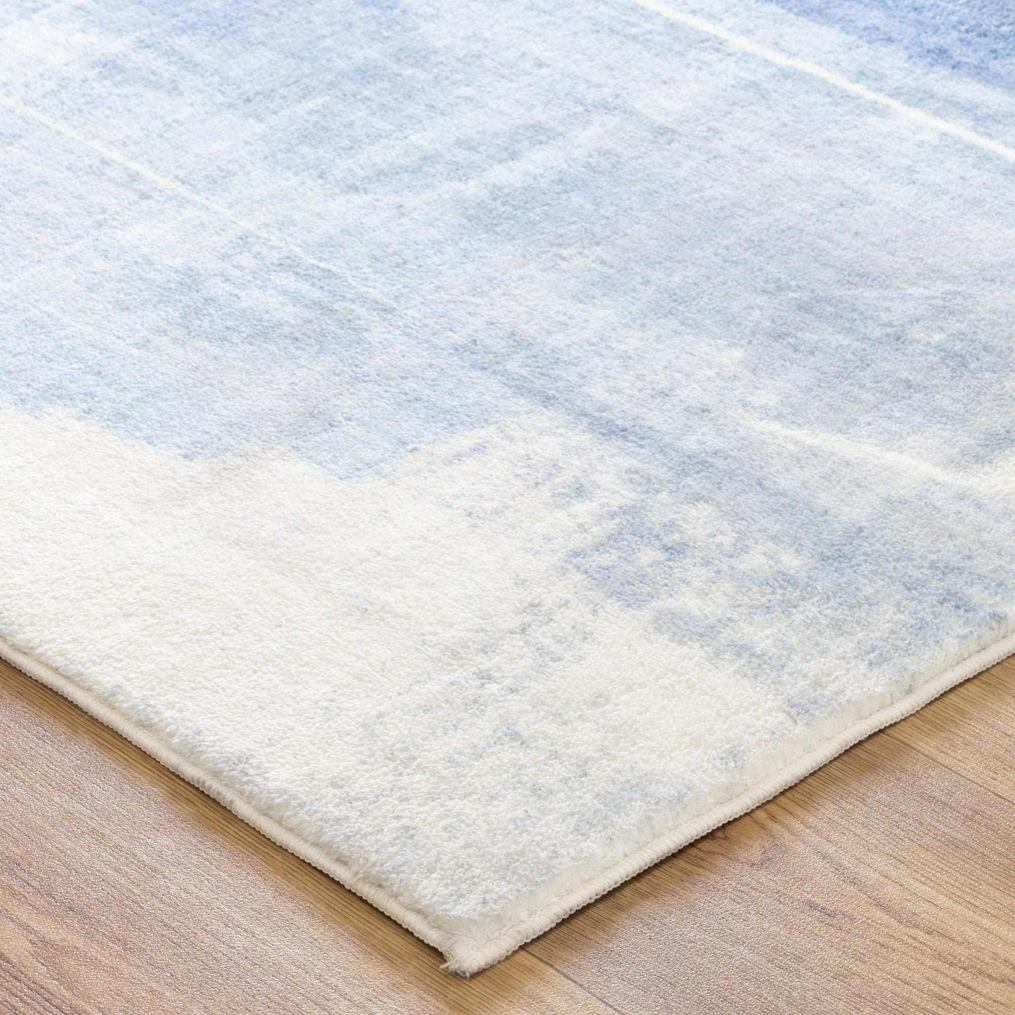 Velveto Abstract Blue Washable Rug - Rug - Rugs a Million