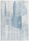 Velveto Abstract Blue Washable Rug - Rug - Rugs a Million