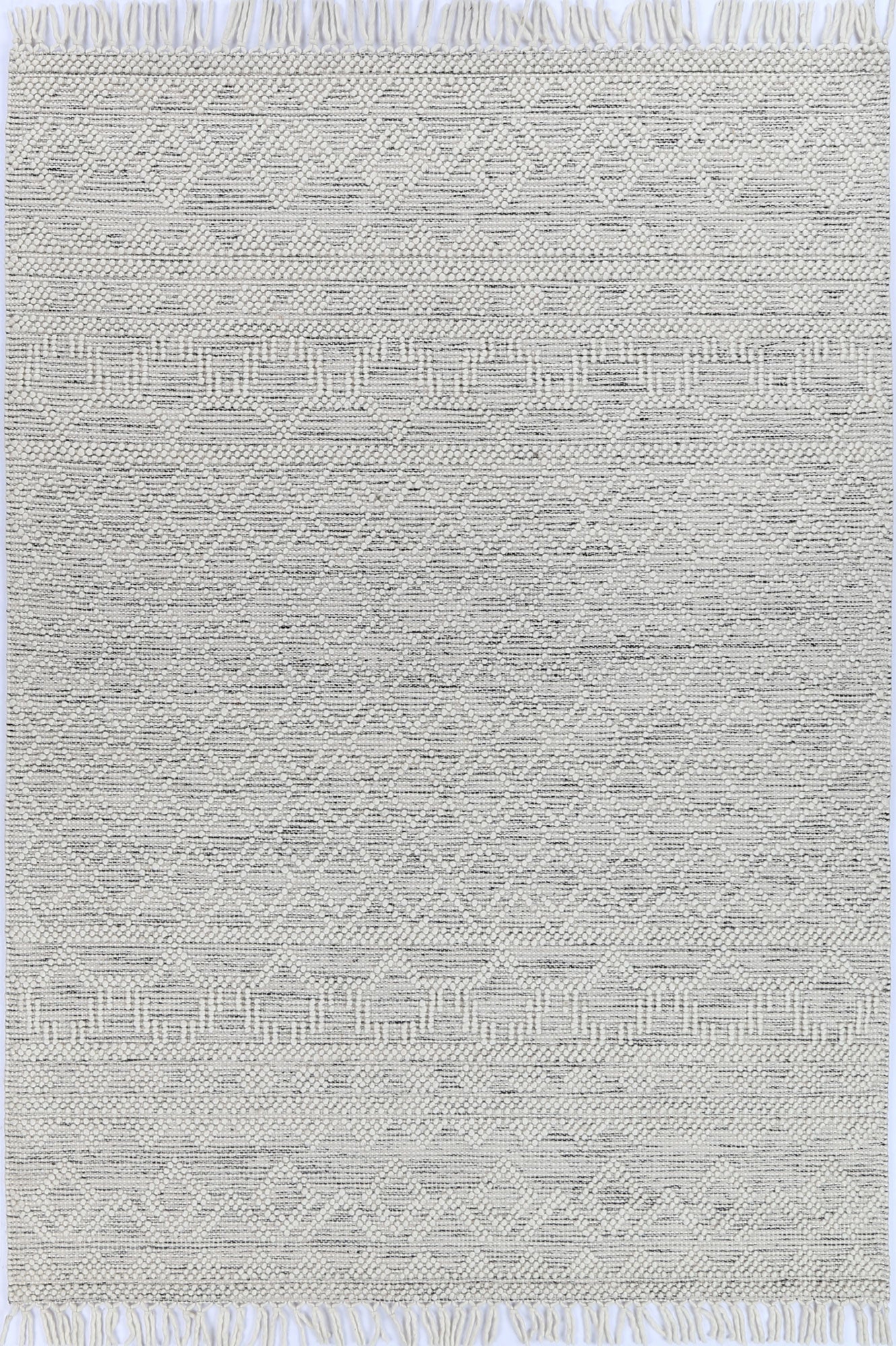 Perla Mia White & Black Rug