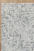 Posy Labyrinth 09A  Charcoal Wool Rug