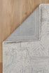 Posy Labyrinth  09B Grey Wool Rug