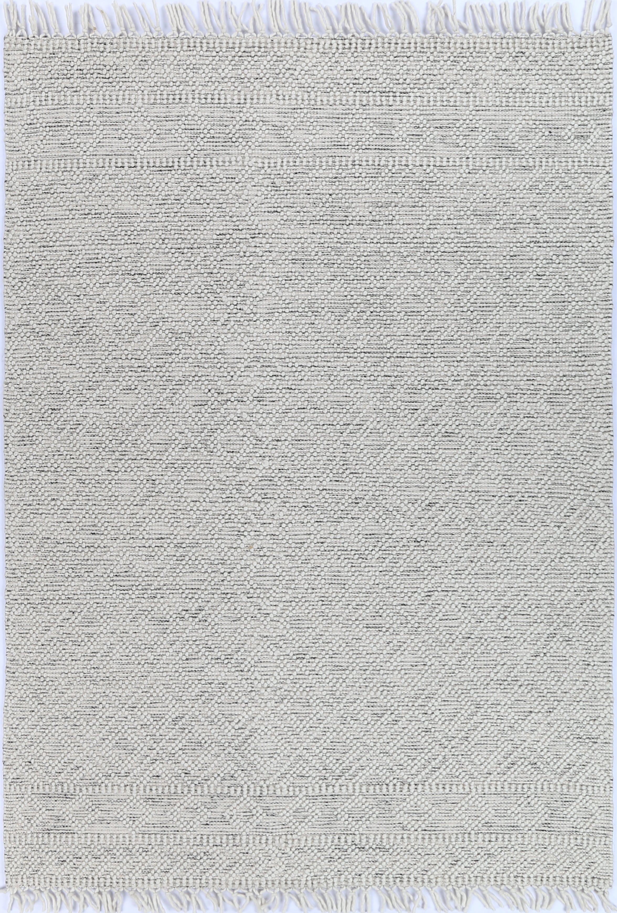Perla Ada White & Black Rug