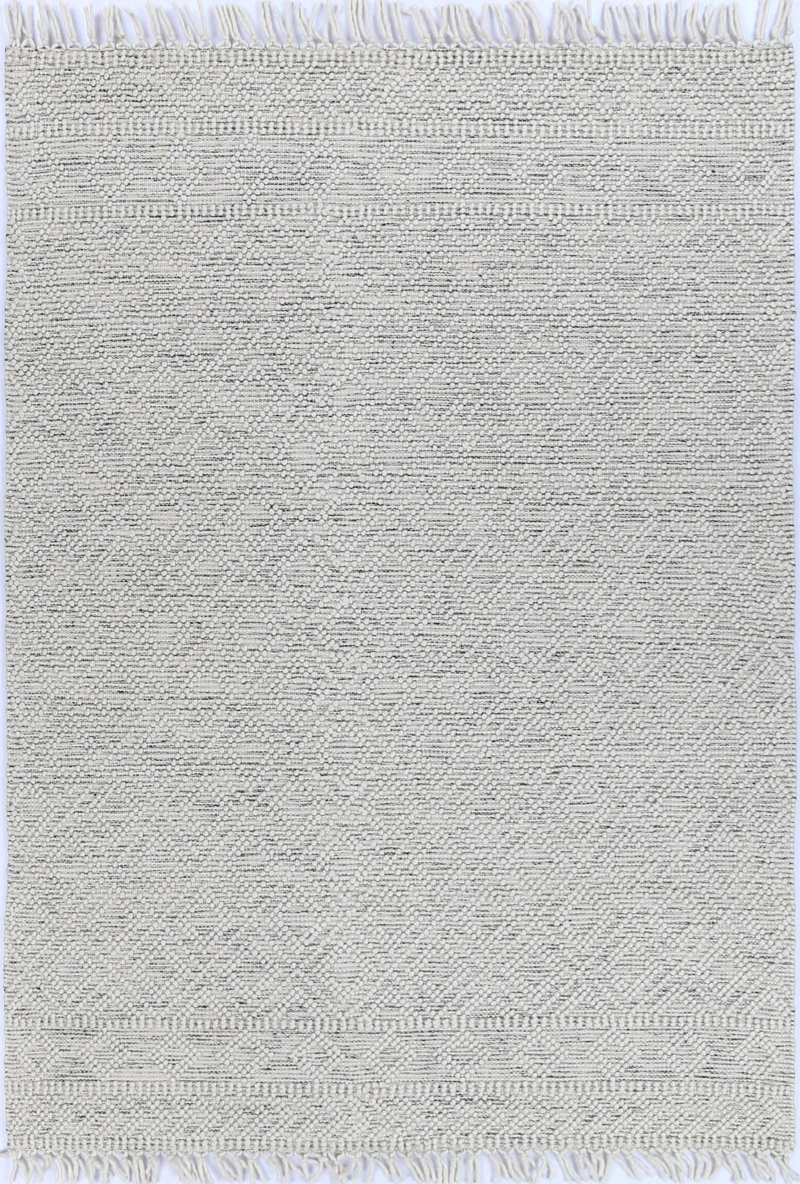 Perla Ada White & Black Rug