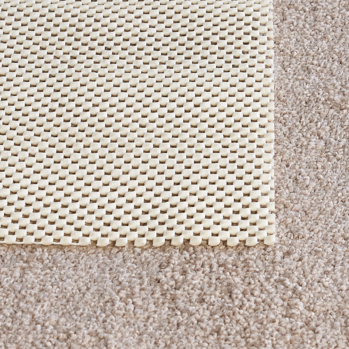 Anti Slip Rug Pad, White PVC, Hard Flooring