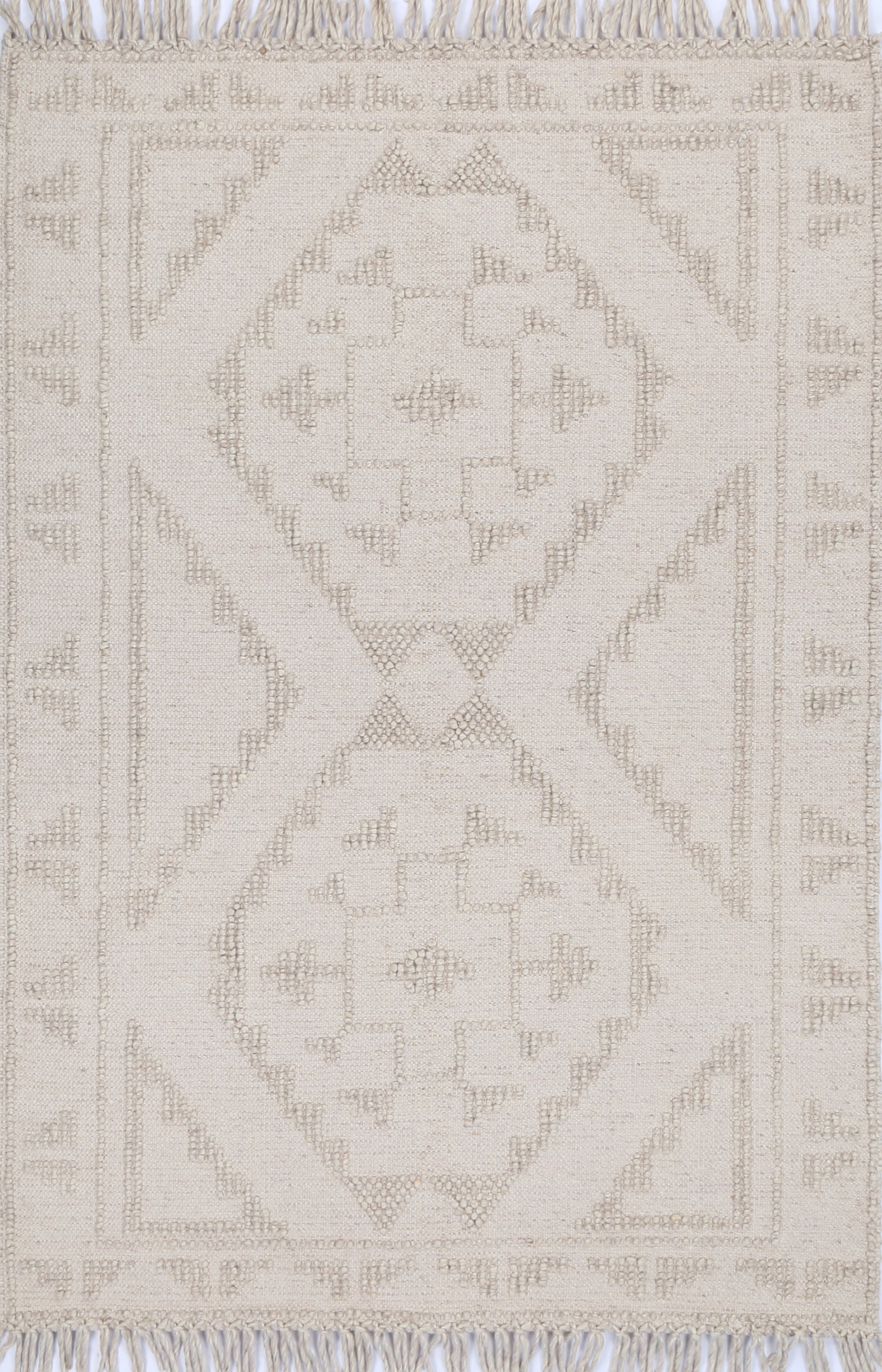 Diego Ornamental Brown Wool Rug