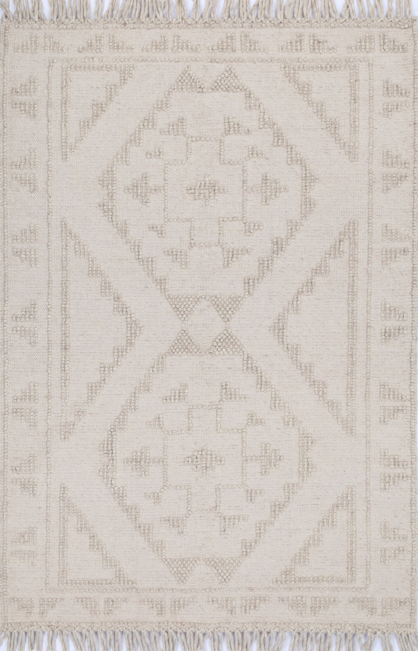 Diego Ornamental Brown Wool Rug
