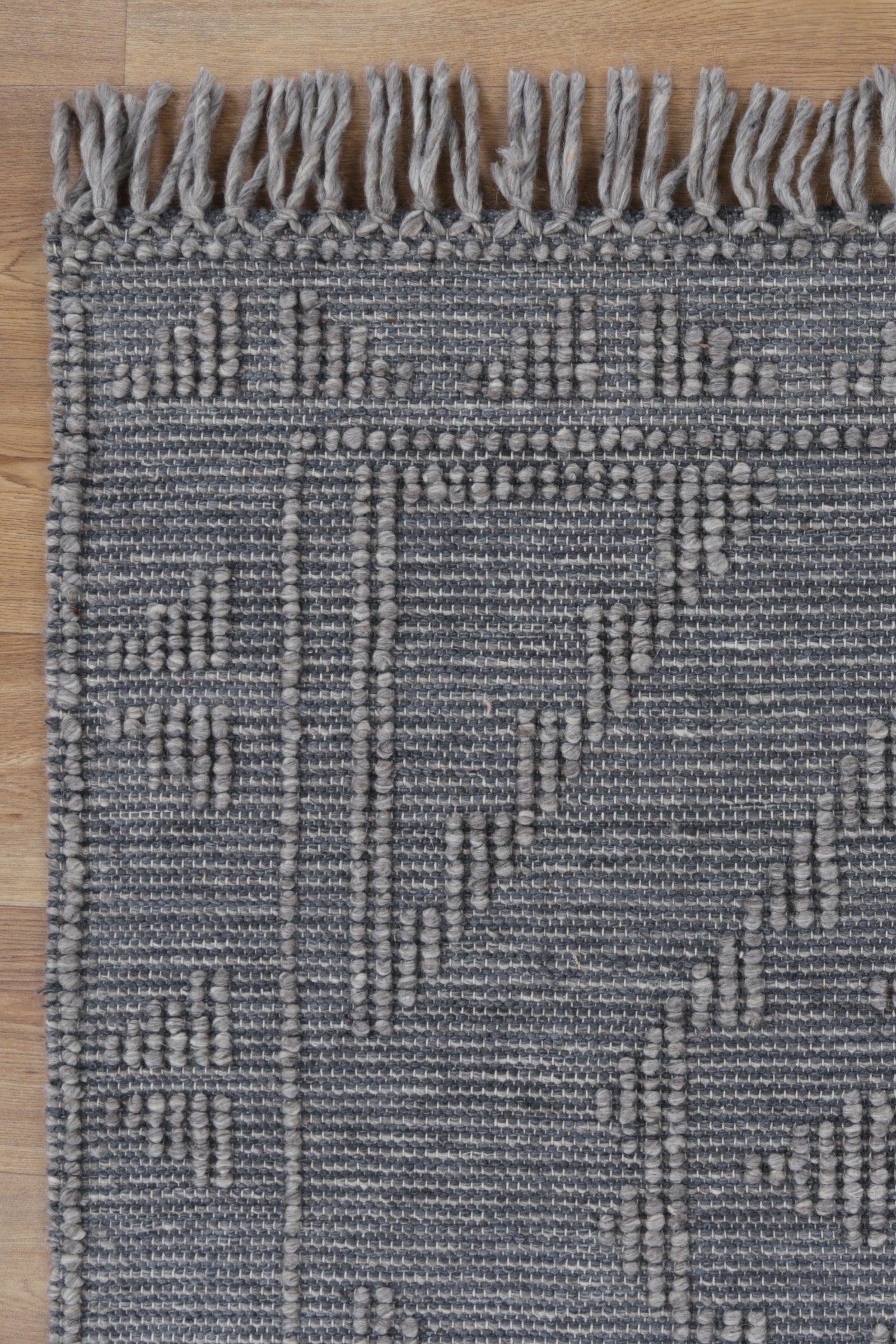 Diego Ornamental Grey Multi Wool Rug