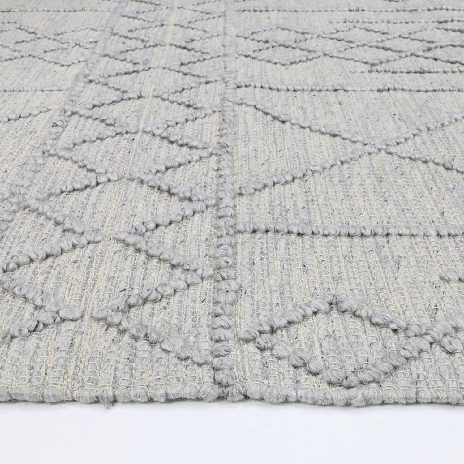 Ovis Grey Aztec Wool Rug - Rugs - Rugs a Million