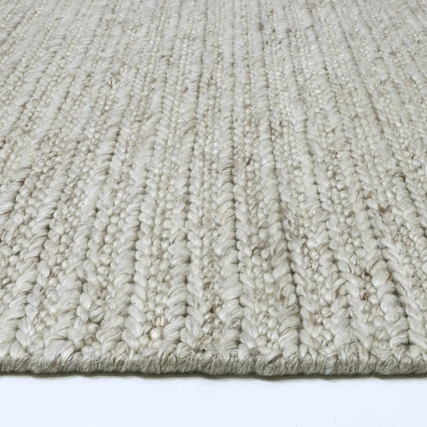 Argyle Corniche Cream Wool Blend Rug - Area Rug - Rugs a Million