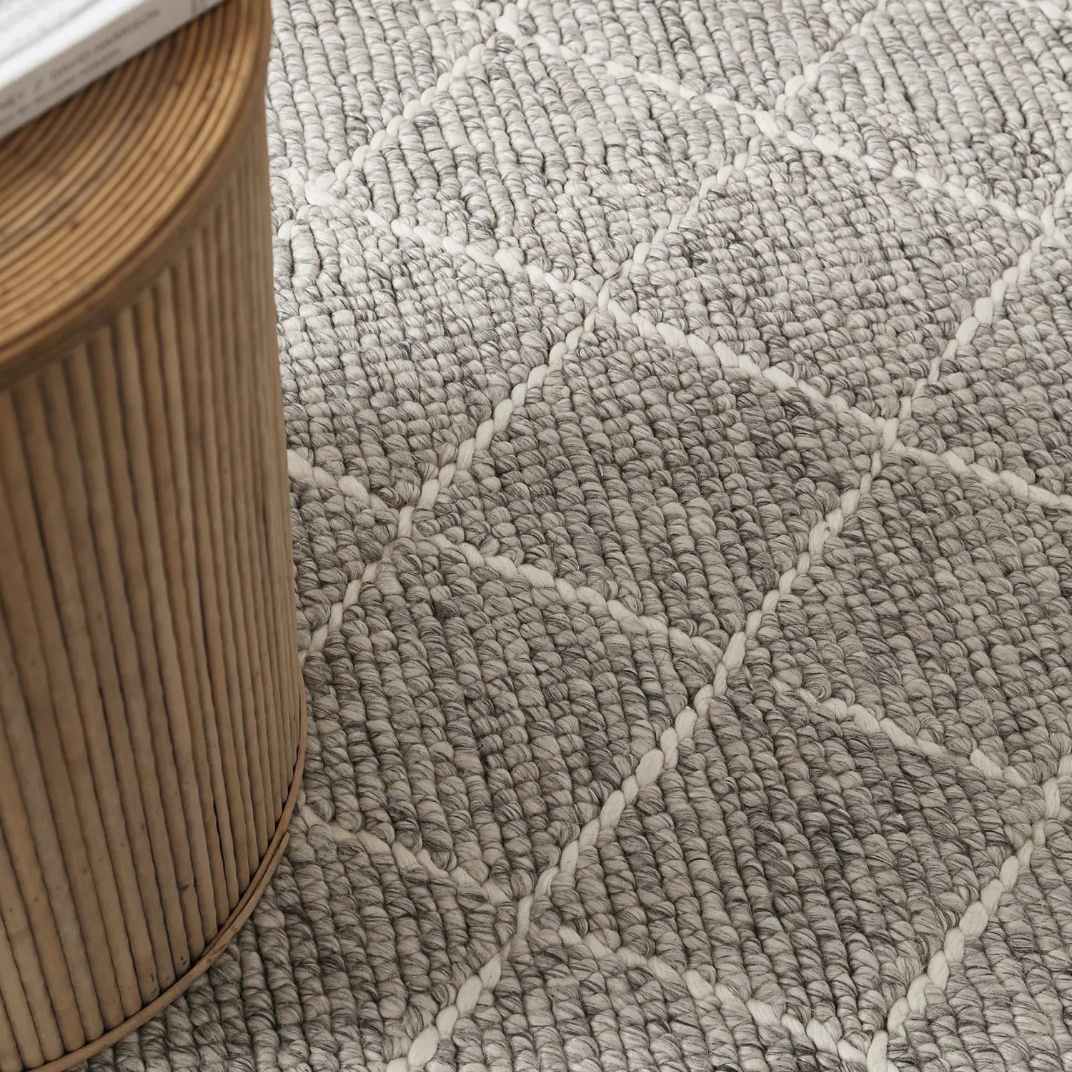 Argyle Diamond Weave Charcoal Rug - Area Rug - Rugs a Million