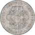 Distressed Vintage Kendra Ash Round Rug - Washable Rug - Rugs a Million