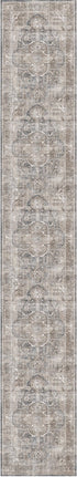 Distressed Vintage Kendra Ash Runner Rug - Washable Rug - Rugs a Million