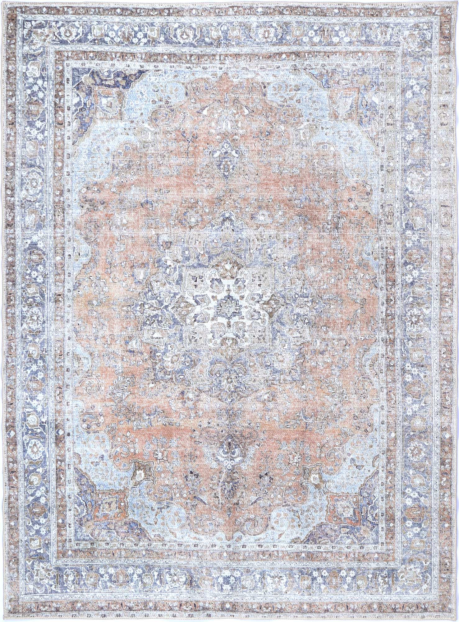 Distressed Vintage Oxus Desert - Washable Rug - Rugs a Million