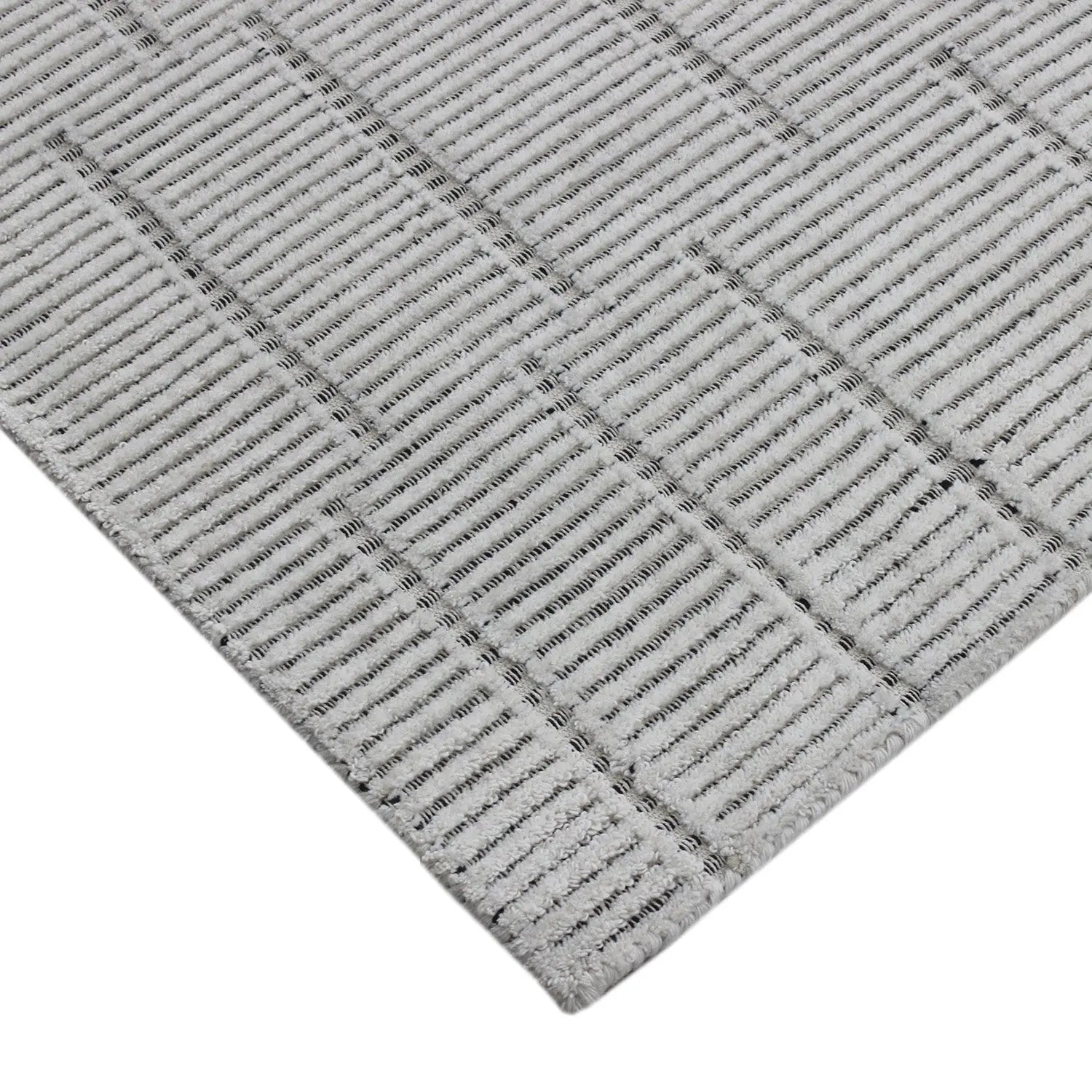 Lacey Abstract Stripe Natural Wool Rug - Rugs a Million