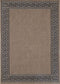 Sisalo Brown Beige Bordered Patterned Rug - Runner - Rugs a Million