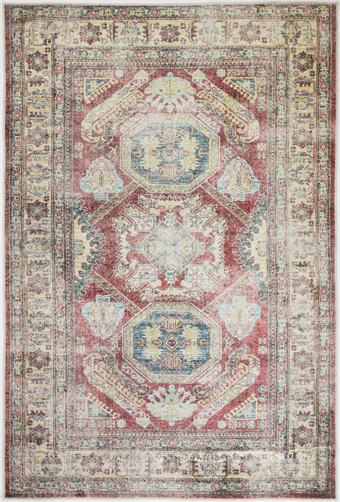 Traditional Kazak Ruby - Washable Rug - Rugs a Million