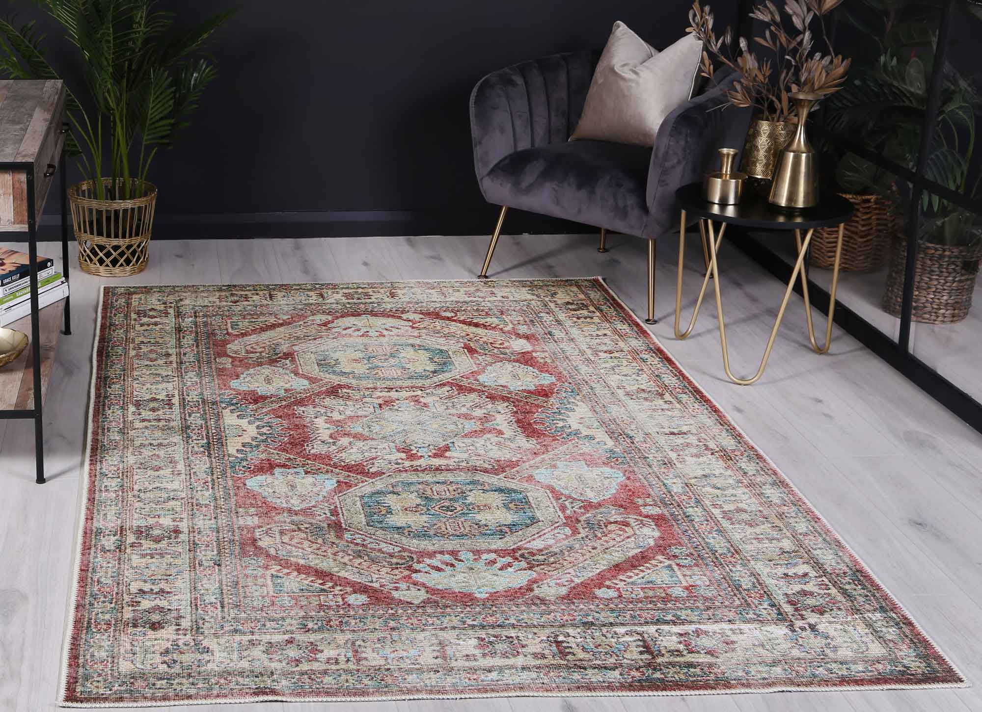 Traditional Kazak Ruby - Washable Rug - Rugs a Million