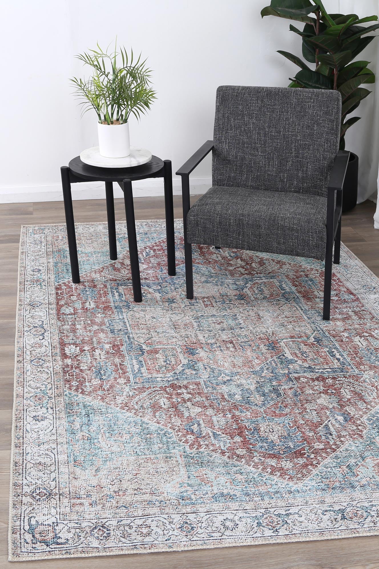 Berossus Kutha Multi Machine Washable Rug - Rug - Rugs a Million