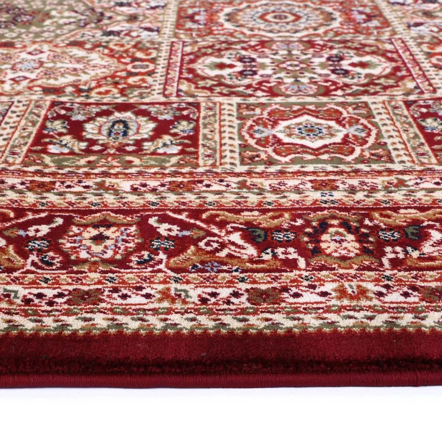 Suzani Red Medallion Traditional Rug Decorug