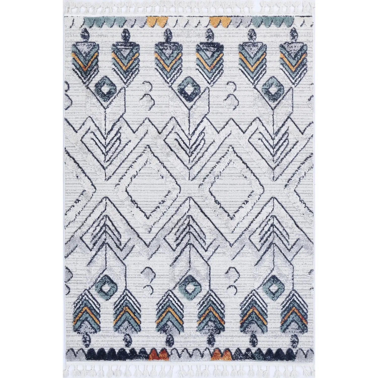 Zellige Tribal Arrow Multi Colour Rug DecoRug