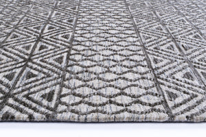 Alayah Tessellations Charcoal & Beige Rug - Rugs - Rugs a Million