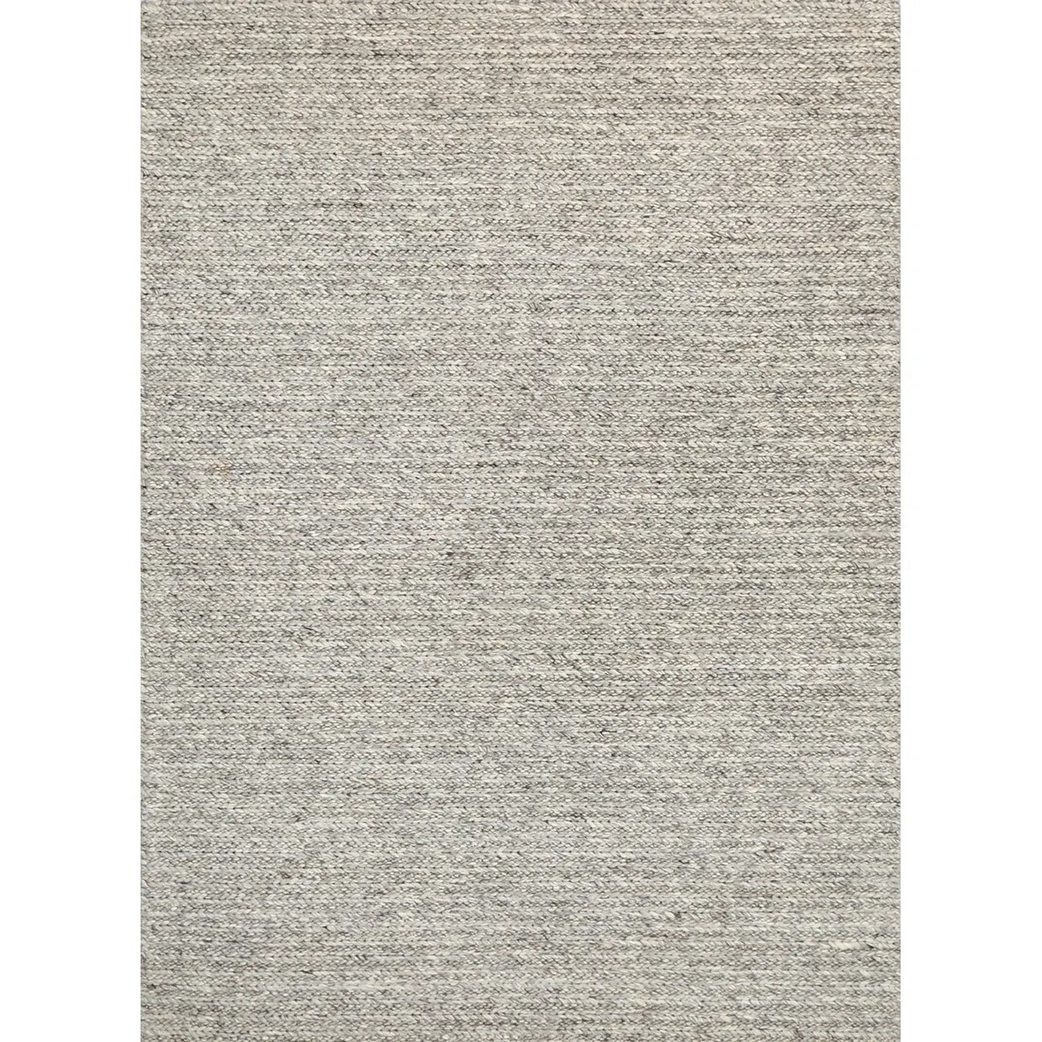Argyle Braid & Rib Charcoal Wool Blend Rug - Rugs - Rugs a Million