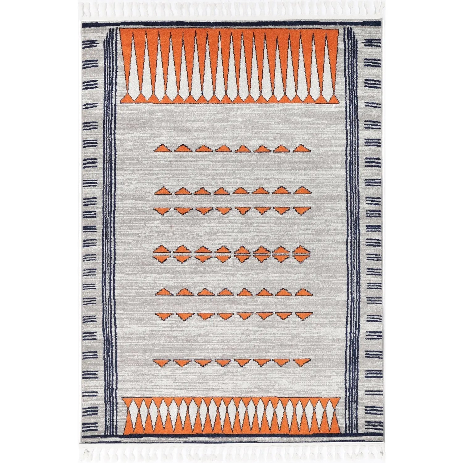 Asilah Dark Blue Terracotta Moroccan Rug - Rugs - Rugs a Million