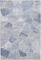 Barton Grey Blue Tiled Geometric Rug - Rug - Rugs a Million