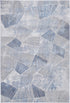Barton Grey Blue Tiled Geometric Rug - Rug - Rugs a Million