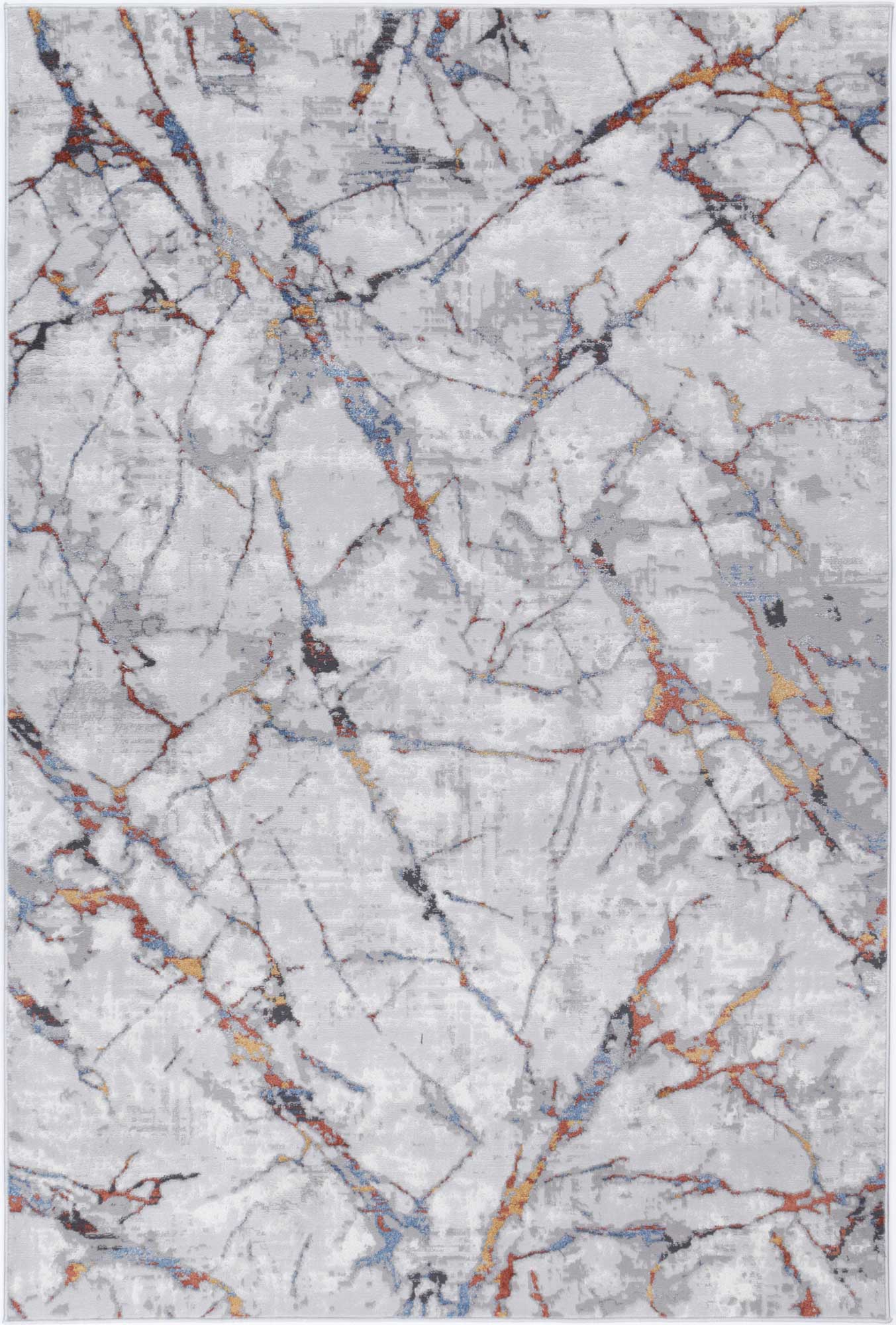 Barton Grey Multi Marble Rug - Rug - Rugs a Million