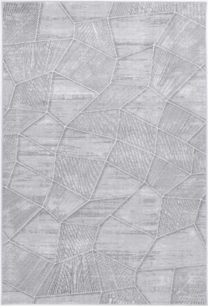 Barton Grey Tiled Geometric Rug - Rug - Rugs a Million