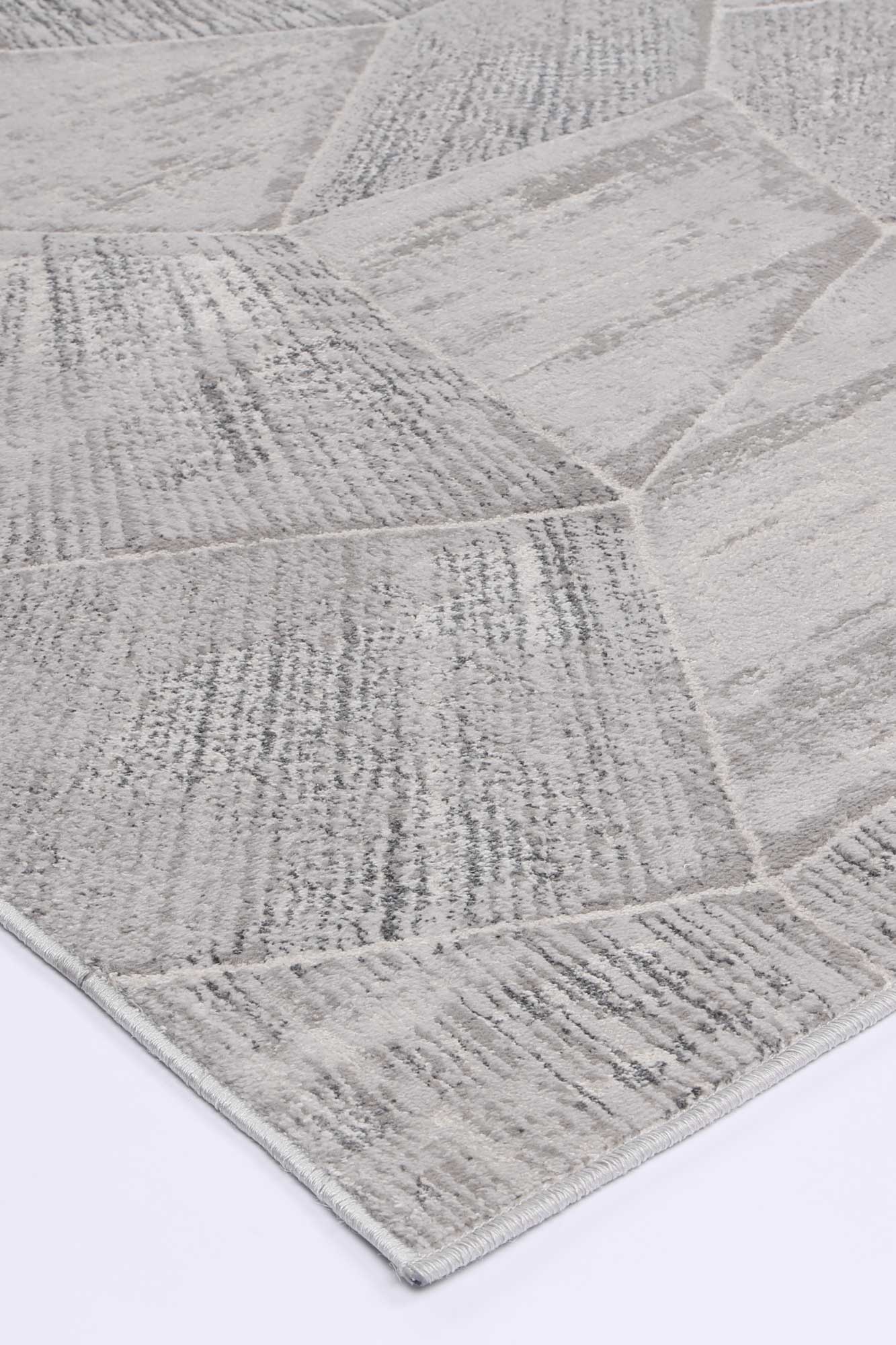 Barton Grey Tiled Geometric Rug - Rug - Rugs a Million