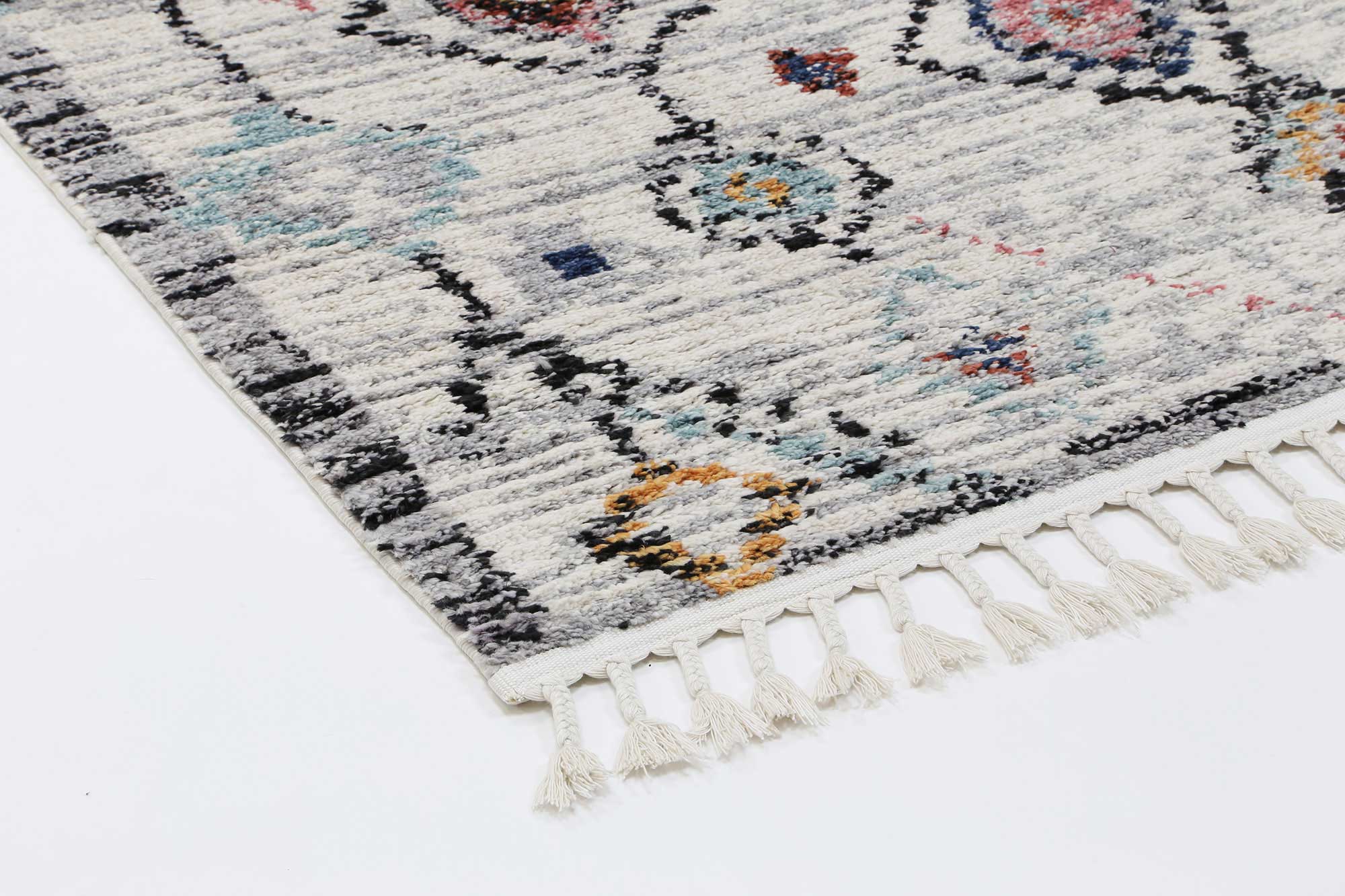 Boho Moroccan Taza White Rug - Modern - Rugs a Million