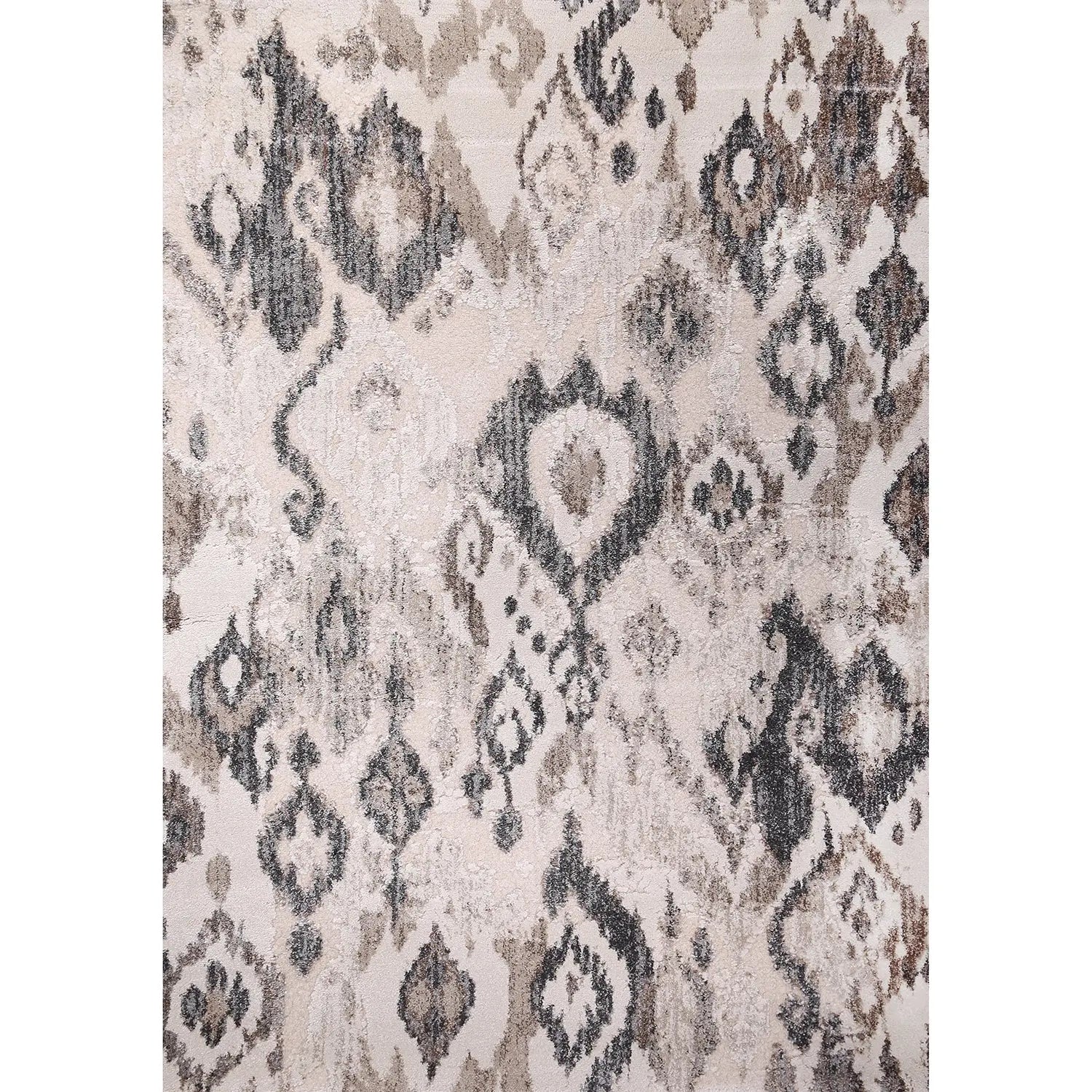 Crete Ikat Design Modern Rug Grey - Rugs - Rugs a Million