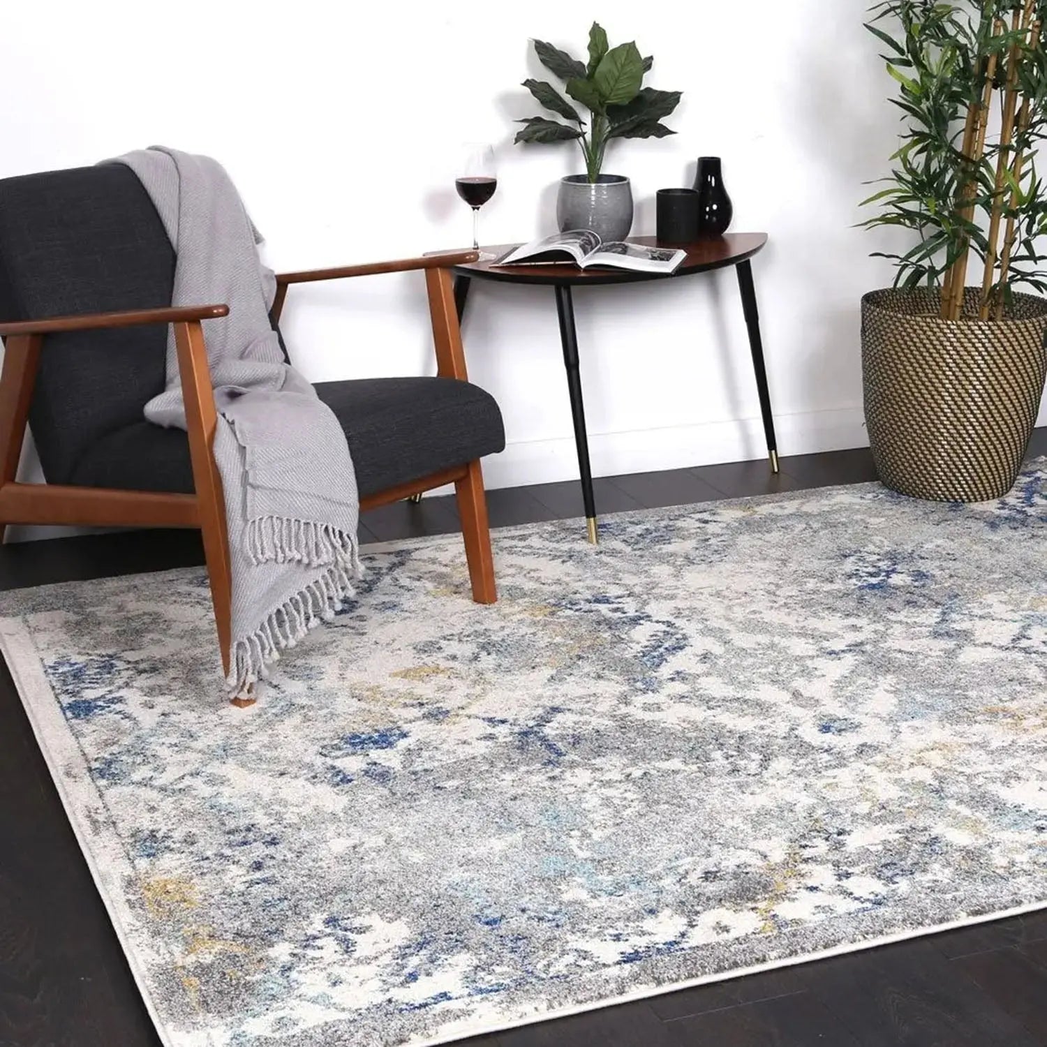 Delicate Blue Green Contemporary Rug - Rugs - Rugs a Million