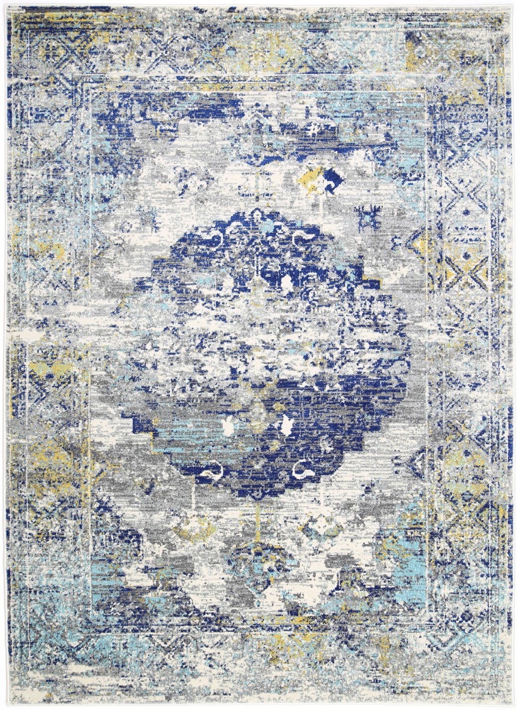 Delicate Blue Green Distressed Rug - Rugs - Rugs a Million