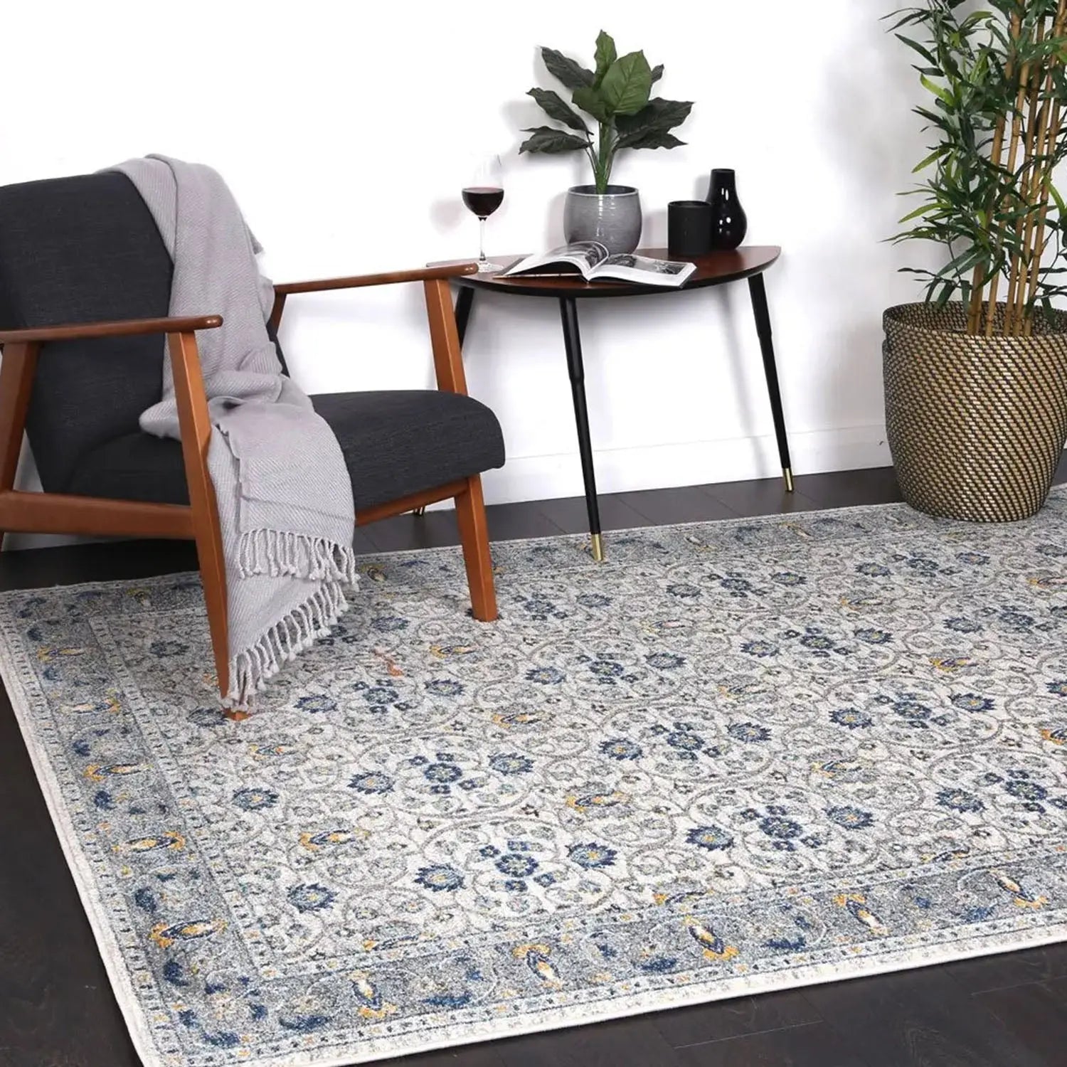 Delicate Blue Green Oriental Rug - Rugs - Rugs a Million