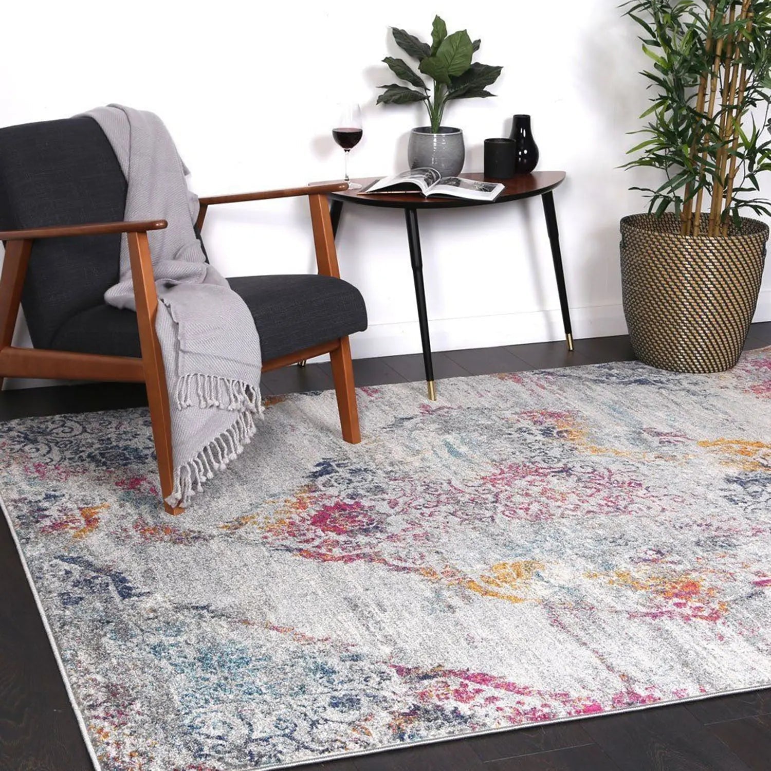 Delicate Multi Grey Oriental Rug - Rugs - Rugs a Million