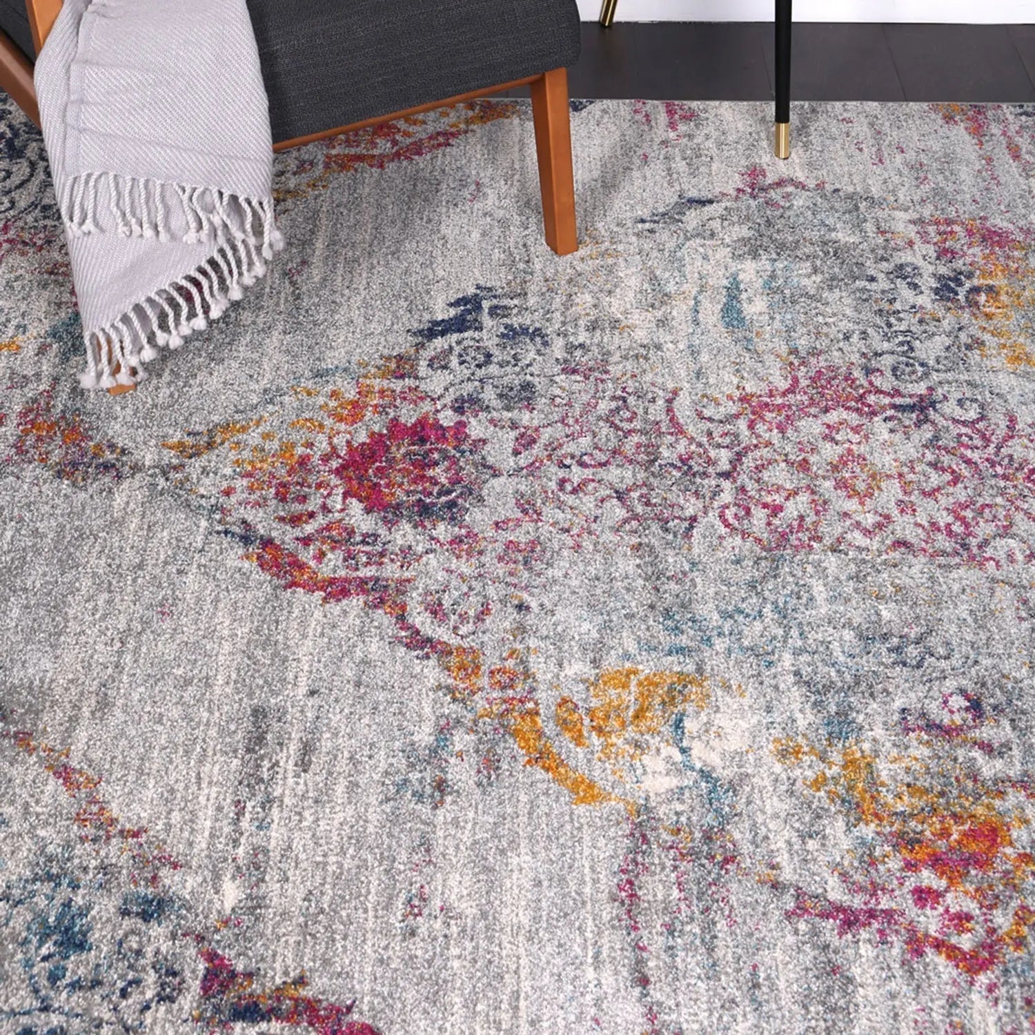 Delicate Multi Grey Oriental Rug - Rugs - Rugs a Million