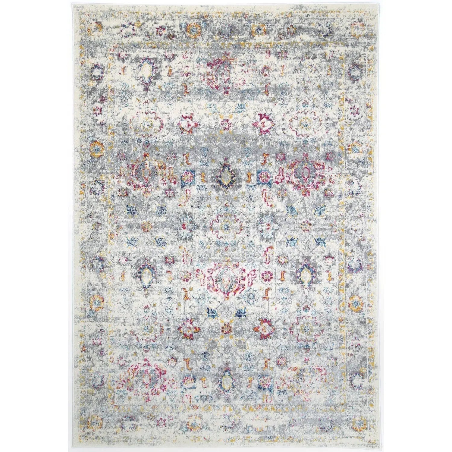 Delicate Multi Grey Traditional Rug - Rugs - Rugs a Million