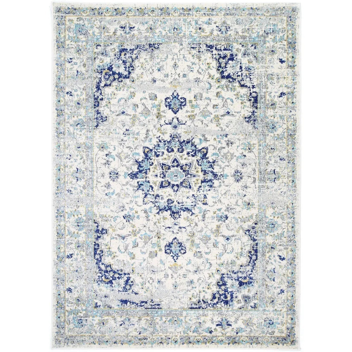 Delicate Navy Blue Traditional Rug - Rugs - Rugs a Million