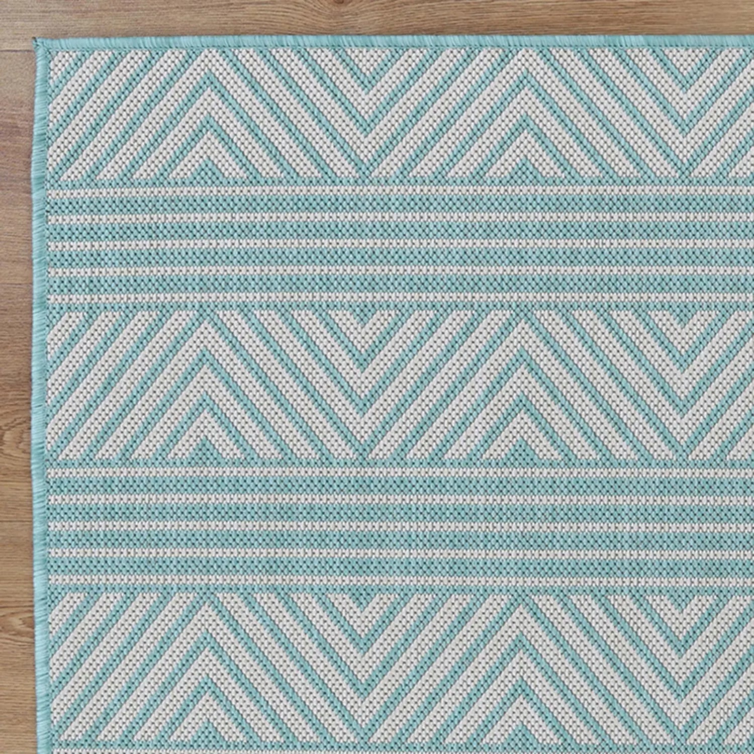 Elements Indoor/Outdoor Turquoise Rug - Rugs - Rugs a Million