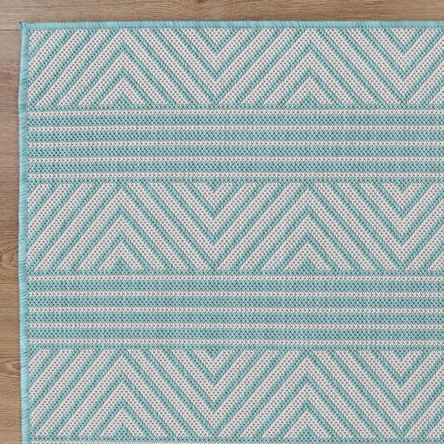 Elements Indoor/Outdoor Turquoise Rug - Rugs - Rugs a Million