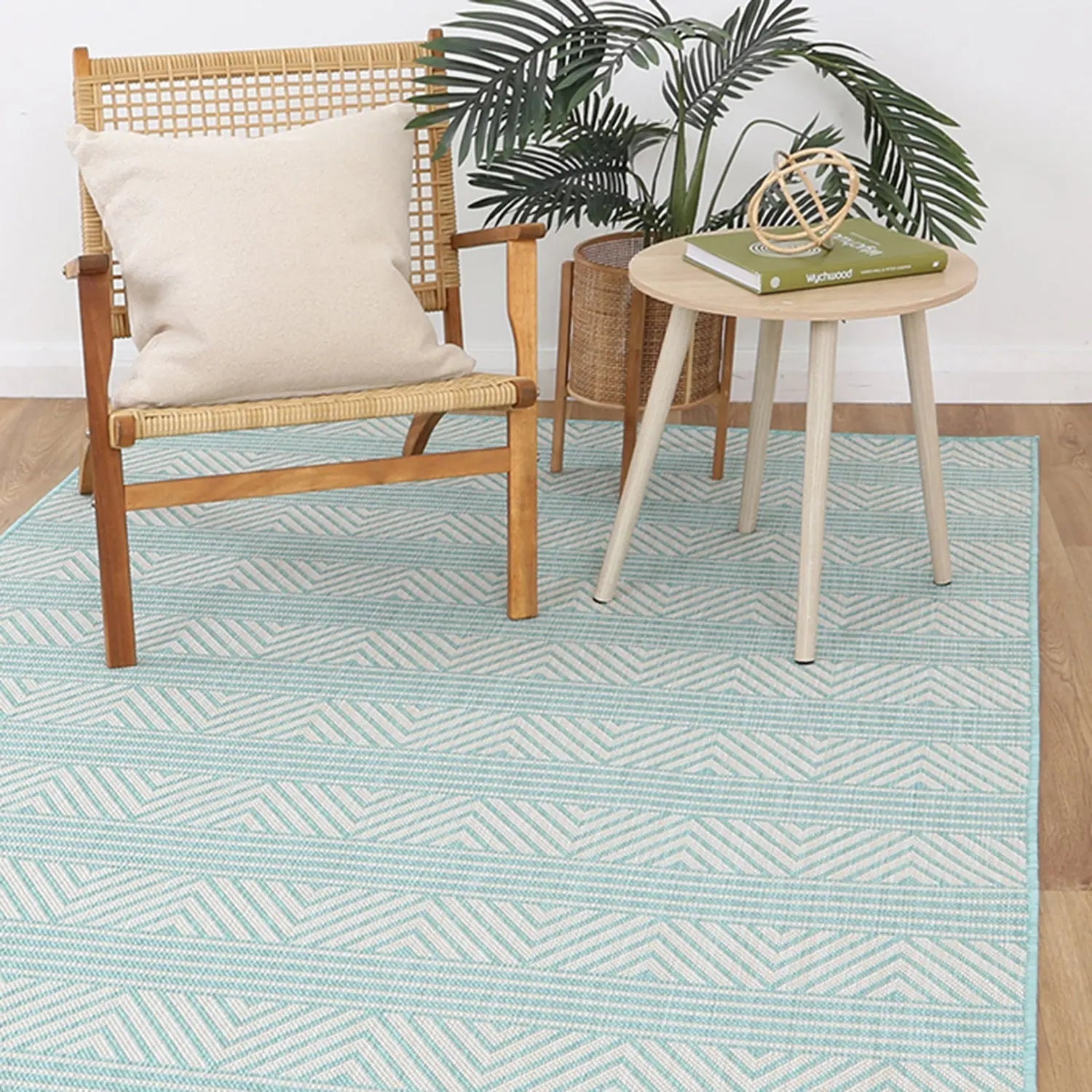 Elements Indoor/Outdoor Turquoise Rug - Rugs - Rugs a Million