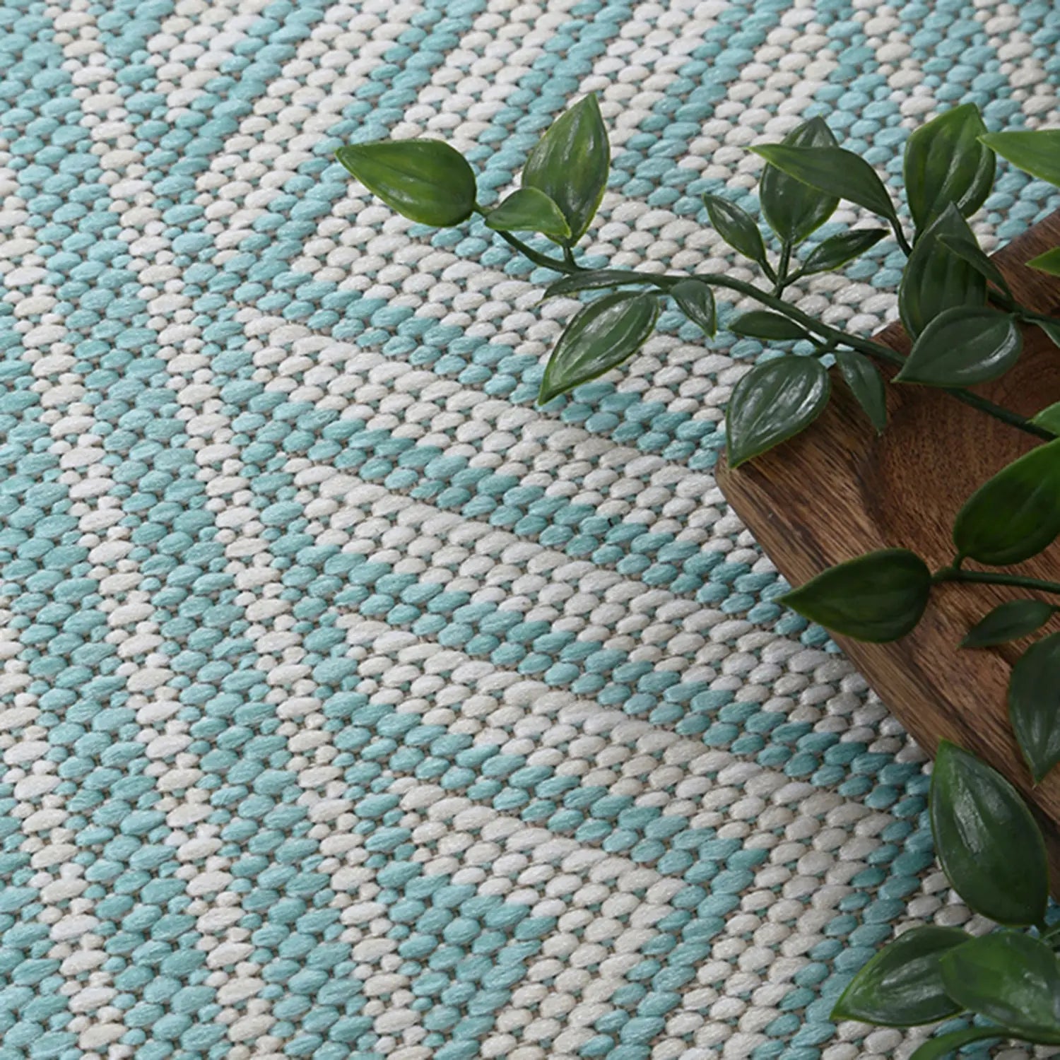 Elements Indoor/Outdoor Turquoise Rug - Rugs - Rugs a Million